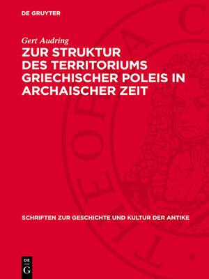 cover image of Zur Struktur des Territoriums griechischer Poleis in archaischer Zeit